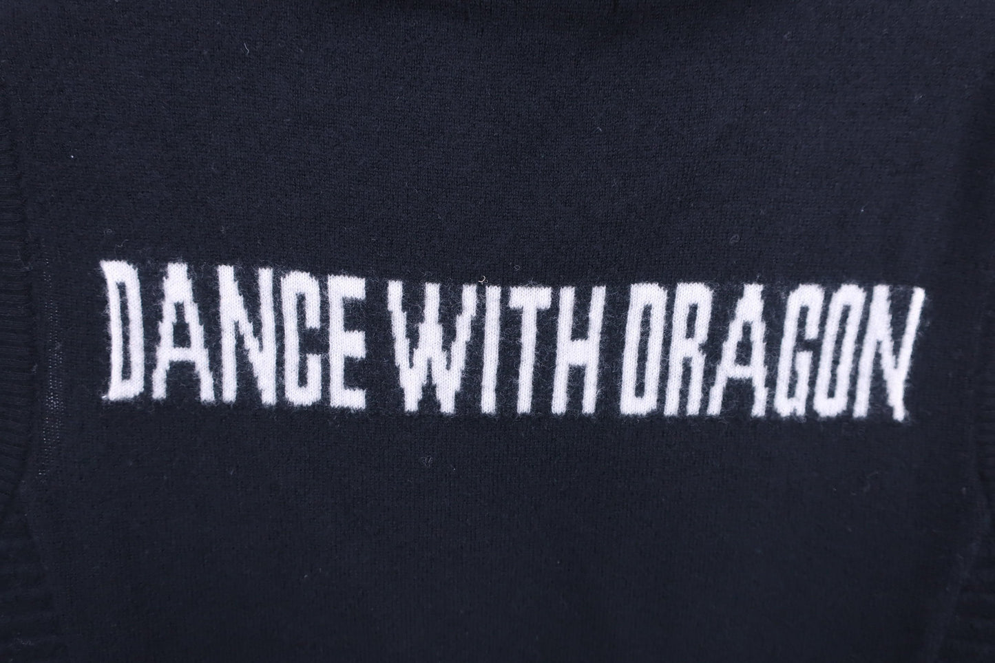 Dance With Dragon(ダンスウィズドラゴン) ニットベスト 黒 メンズ 3 D1-611700 A-6