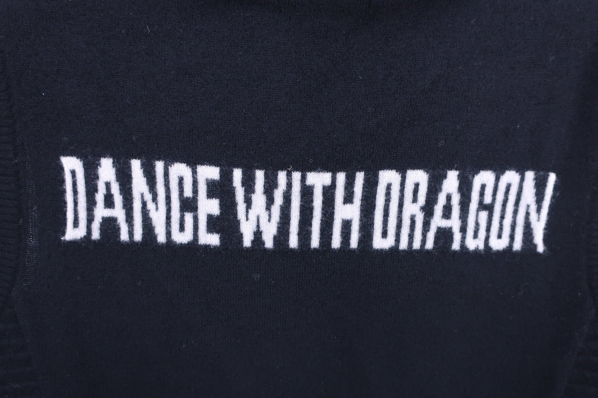 Dance With Dragon(ダンスウィズドラゴン) ニットベスト 黒 メンズ 3 D1-611700 A-6