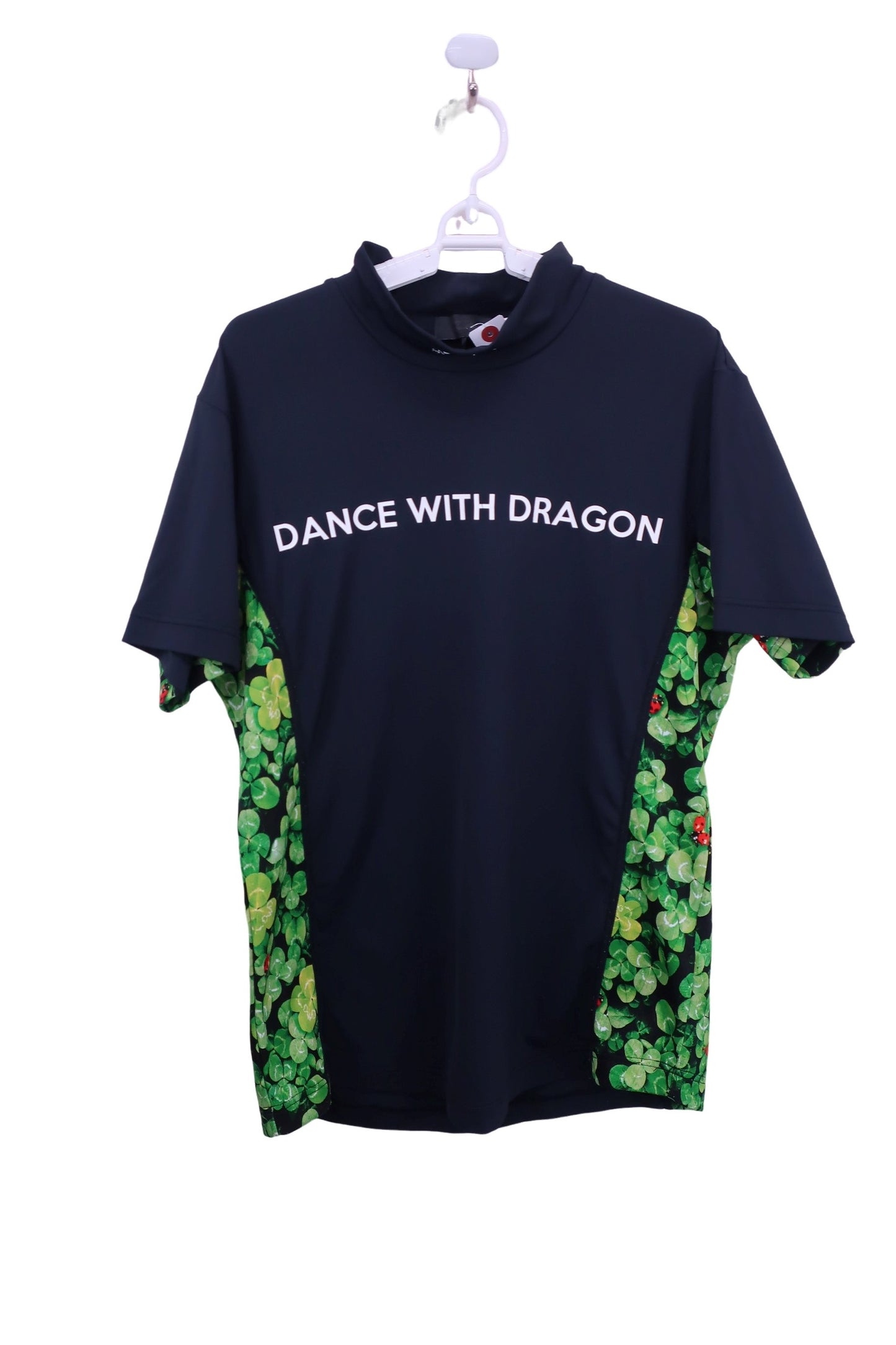 Dance With Dragon(ダンスウィズドラゴン) 半袖モックネックシャツ ネイビー メンズ 3 D1-183324 A-1