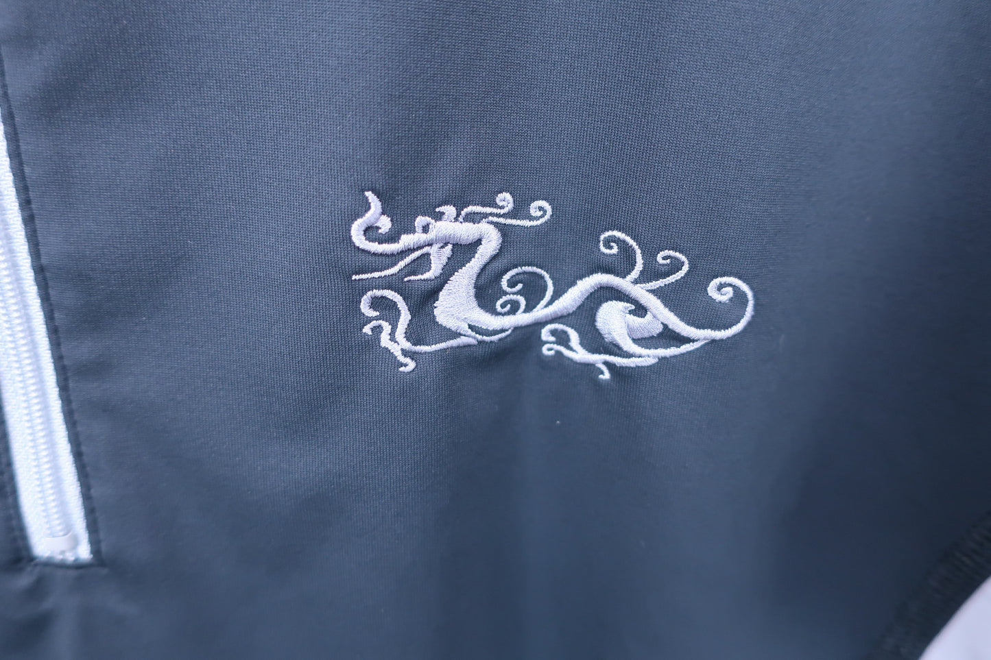 Dance With Dragon(ダンスウィズドラゴン) ハーフジップシャツ 黒 メンズ 3 D1-184325 A-3