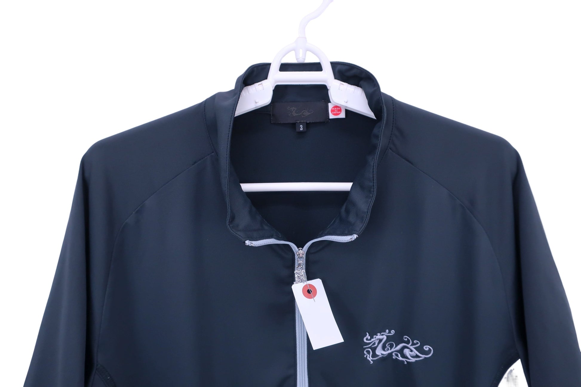 Dance With Dragon(ダンスウィズドラゴン) ハーフジップシャツ 黒 メンズ 3 D1-184325 A-5