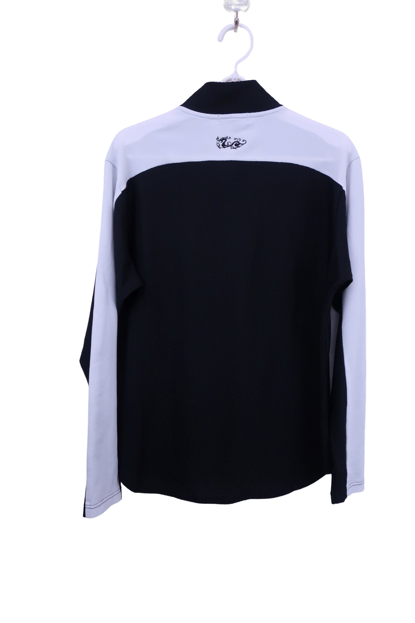 Dance With Dragon(ダンスウィズドラゴン) 長袖モックネックシャツ 黒白 メンズ 3 D1-112120 A-3