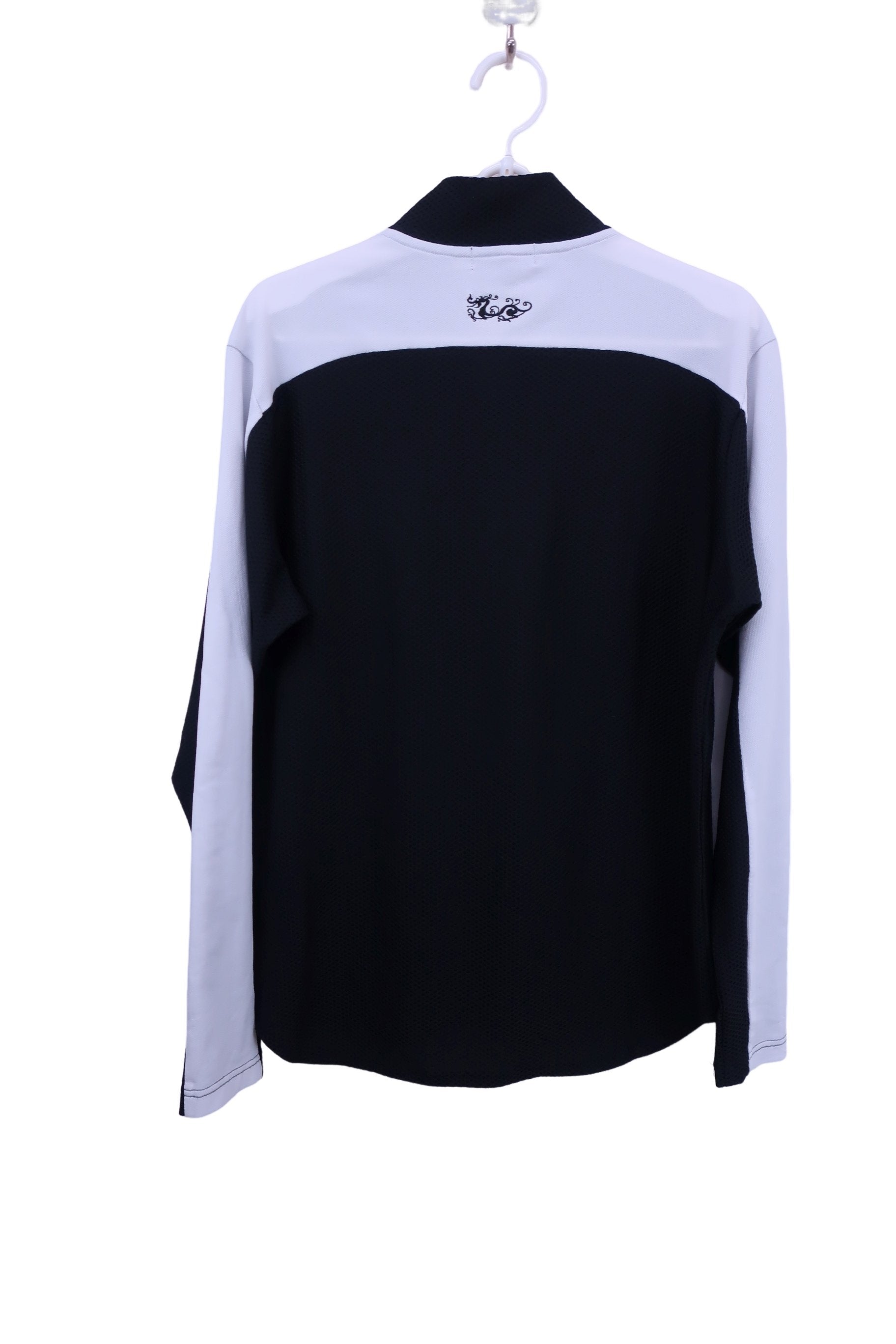 Dance With Dragon(ダンスウィズドラゴン) 長袖モックネックシャツ 黒白 メンズ 3 D1-112120 A-3