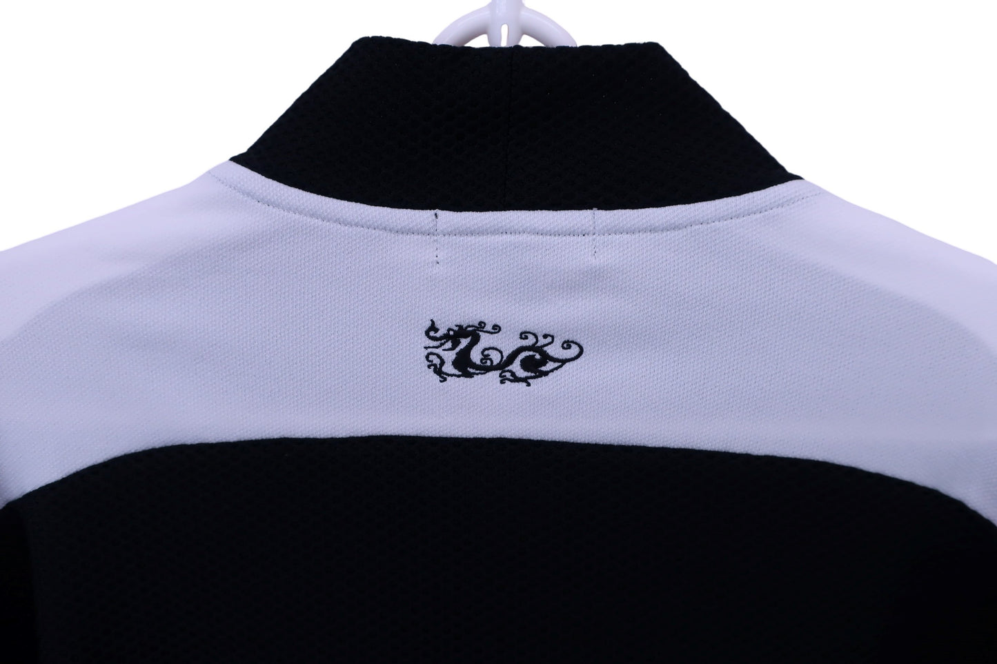 Dance With Dragon(ダンスウィズドラゴン) 長袖モックネックシャツ 黒白 メンズ 3 D1-112120 A-4