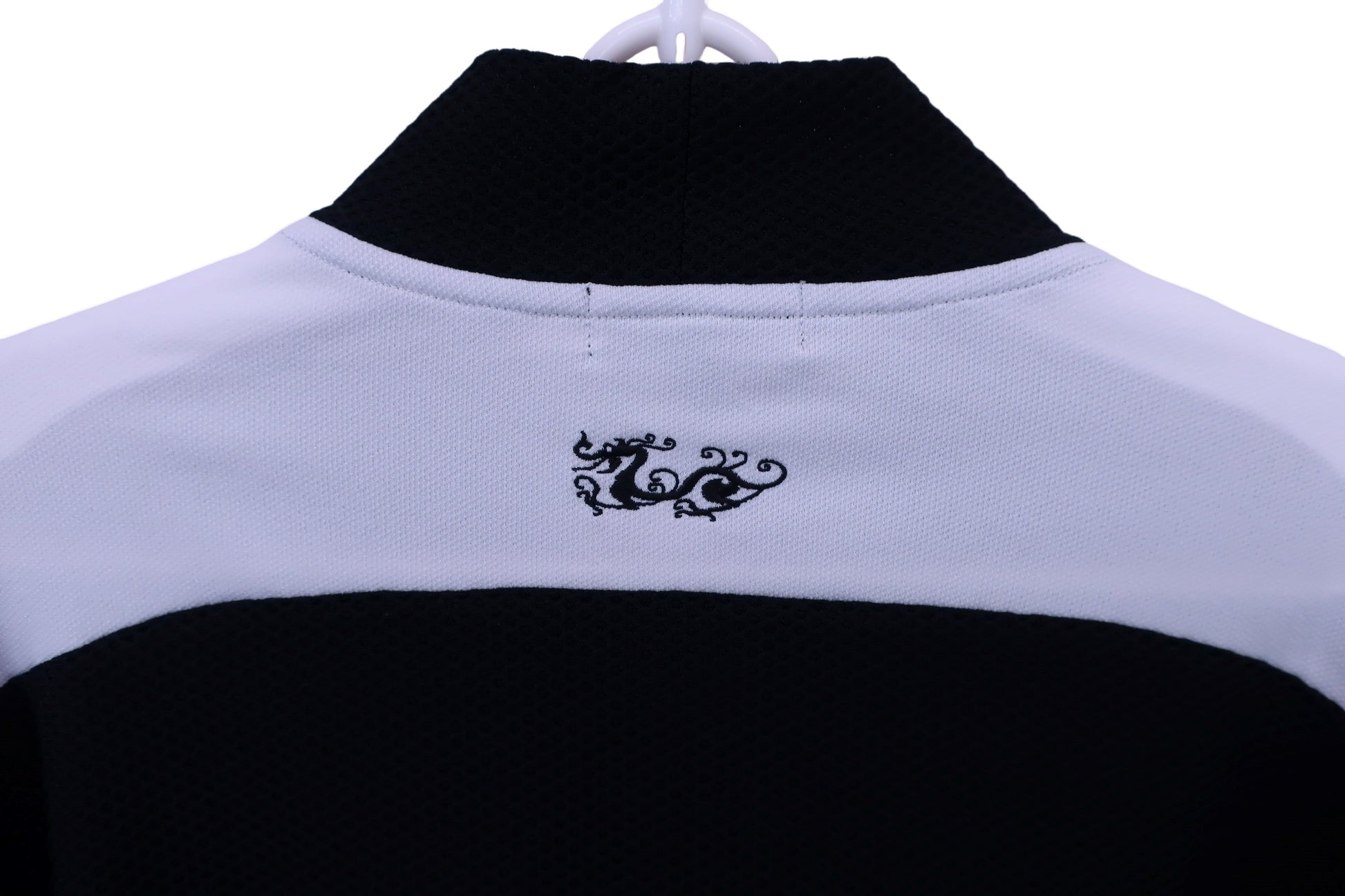 Dance With Dragon(ダンスウィズドラゴン) 長袖モックネックシャツ 黒白 メンズ 3 D1-112120 A-4