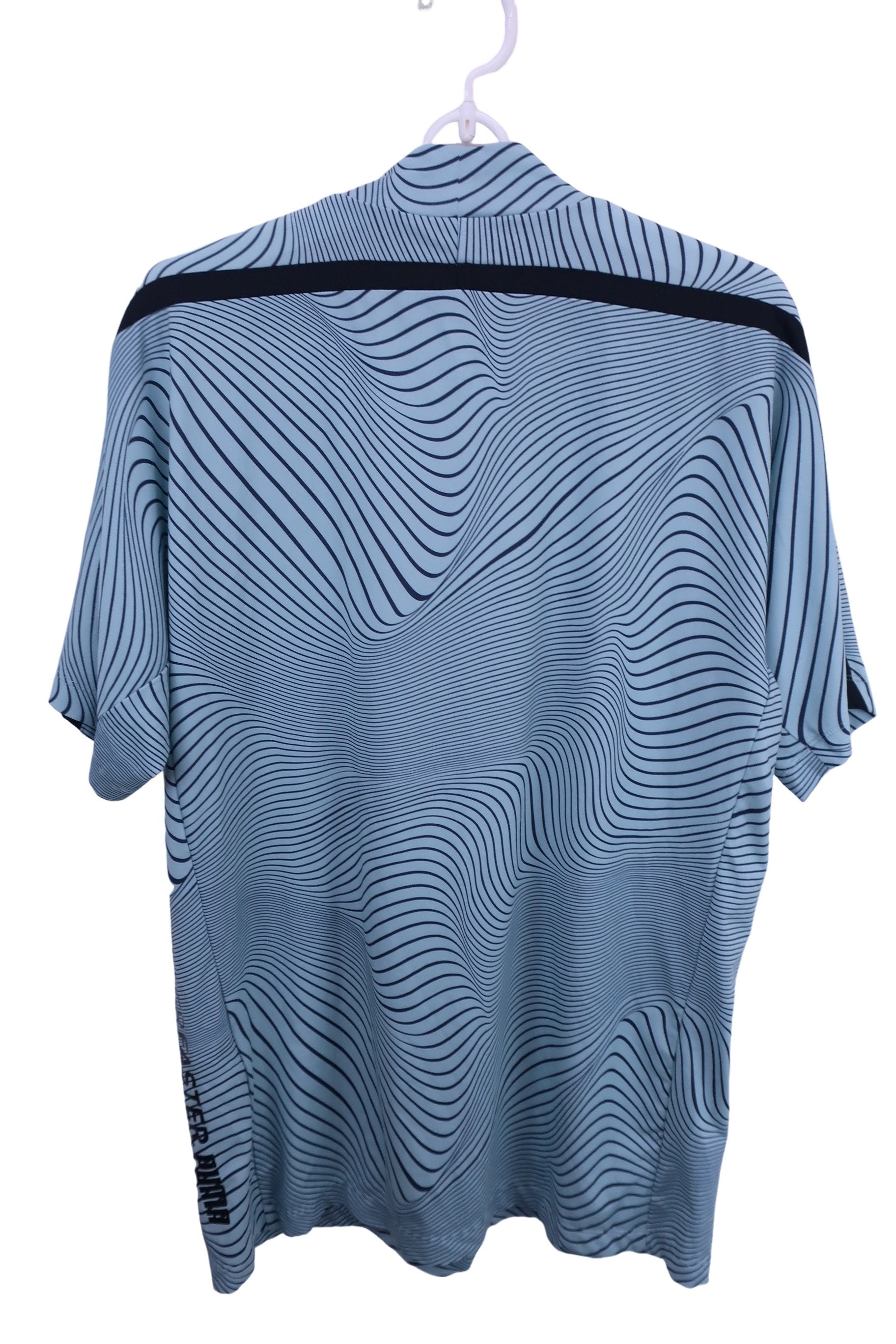 PUMA GOLF(プーマゴルフ) 半袖モックネックシャツ ブルー系 メンズ L A-4