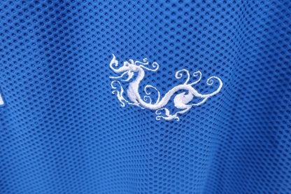 Dance With Dragon(ダンスウィズドラゴン) ハーフジップポロシャツ 青 メンズ 3 A-5