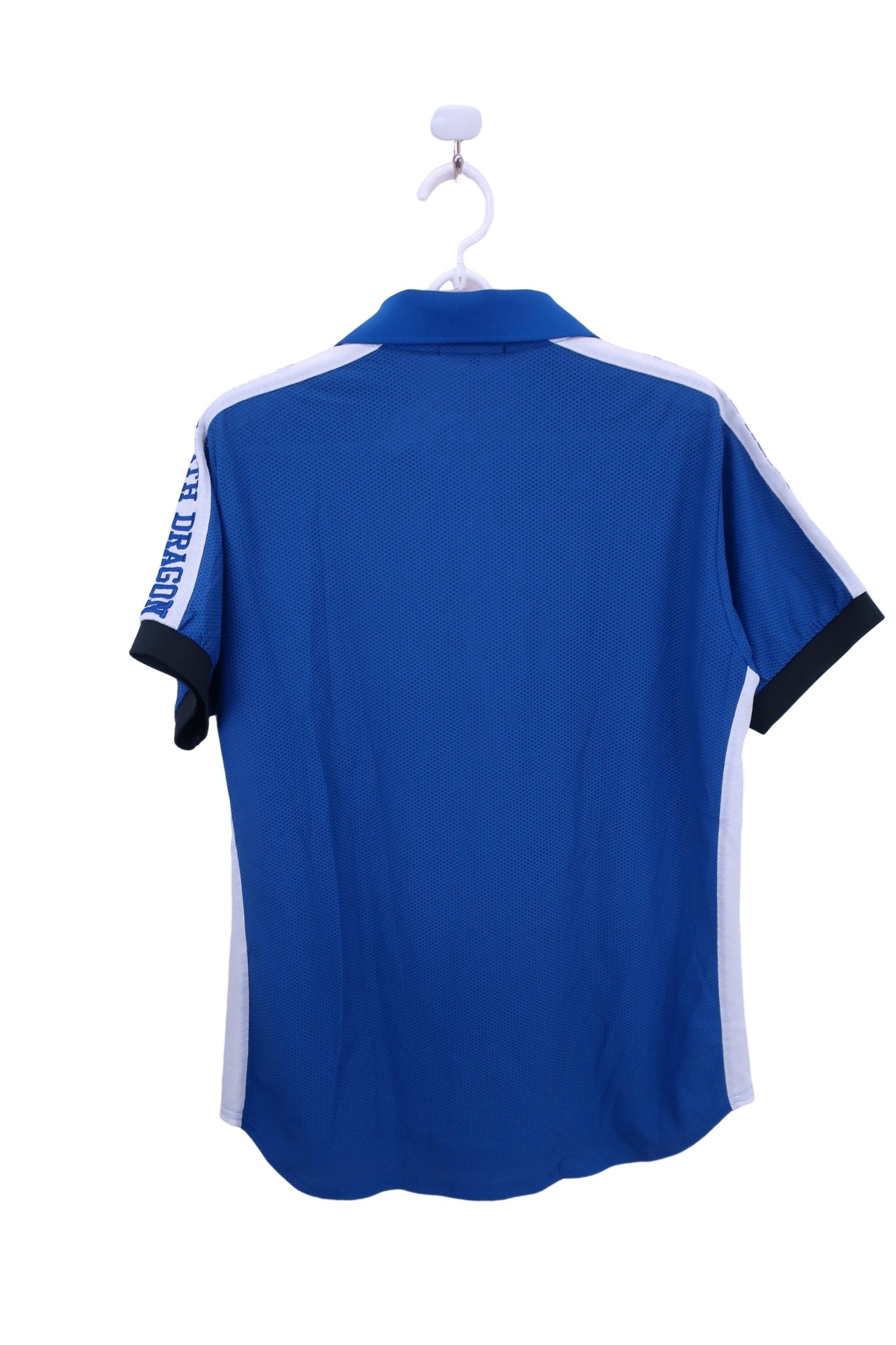 Dance With Dragon(ダンスウィズドラゴン) ハーフジップポロシャツ 青 メンズ 3 A-6