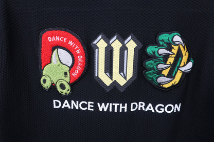 Dance With Dragon(ダンスウィズドラゴン) ポロシャツ 黒 メンズ 3 D1-185323 A-5