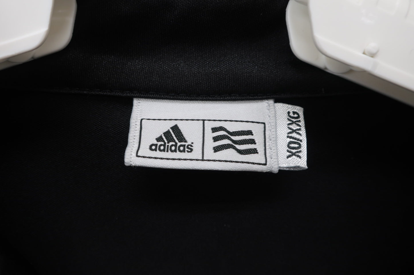 adidas(アディダス) ハーフジップポロシャツ 黒 メンズ XO A-3