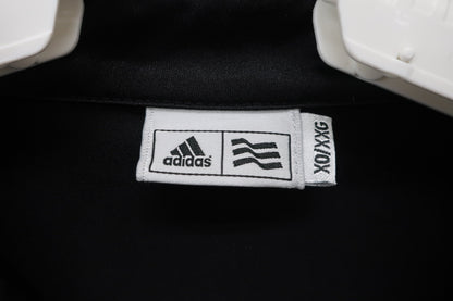 adidas(アディダス) ハーフジップポロシャツ 黒 メンズ XO A-3