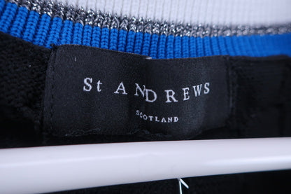 St ANDREWS(セントアンドリュース) ニットベスト 黒 メンズ L 043-1173262 A-3