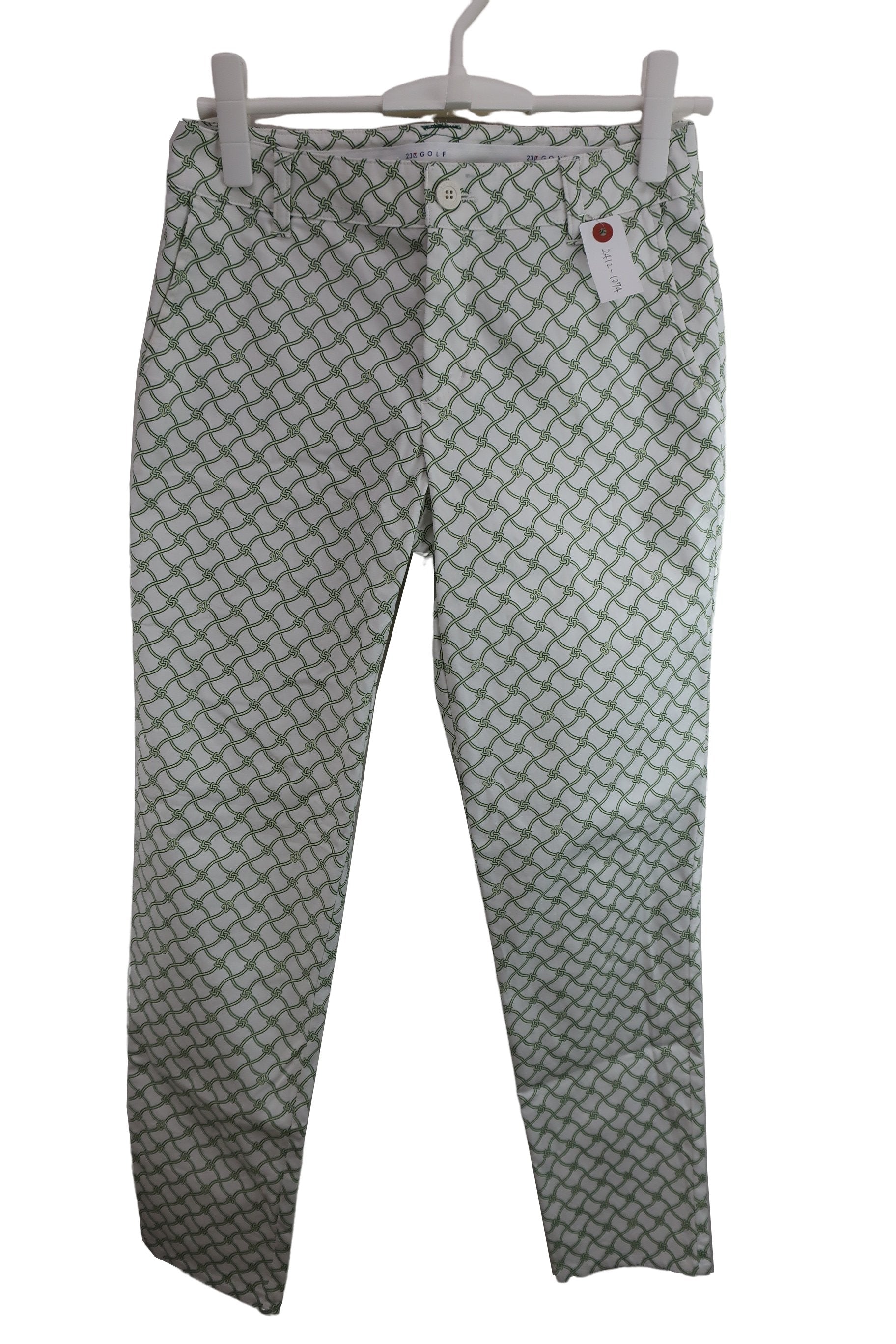23区 GOLF(23区ゴルフ) パンツ 白緑総柄 レディース 61 A-1