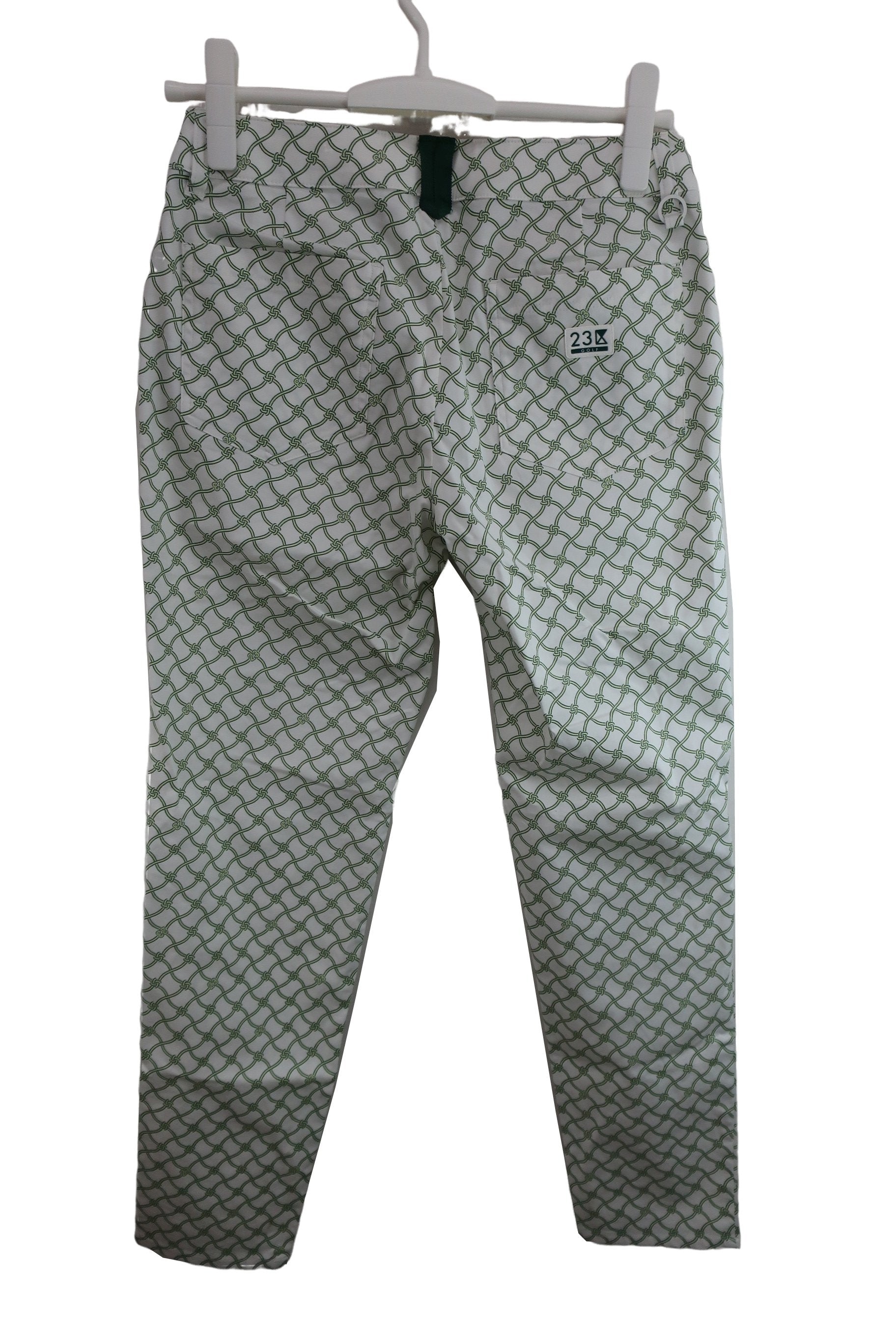 23区 GOLF(23区ゴルフ) パンツ 白緑総柄 レディース 61 A-2
