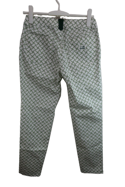23区 GOLF(23区ゴルフ) パンツ 白緑総柄 レディース 61 A-2