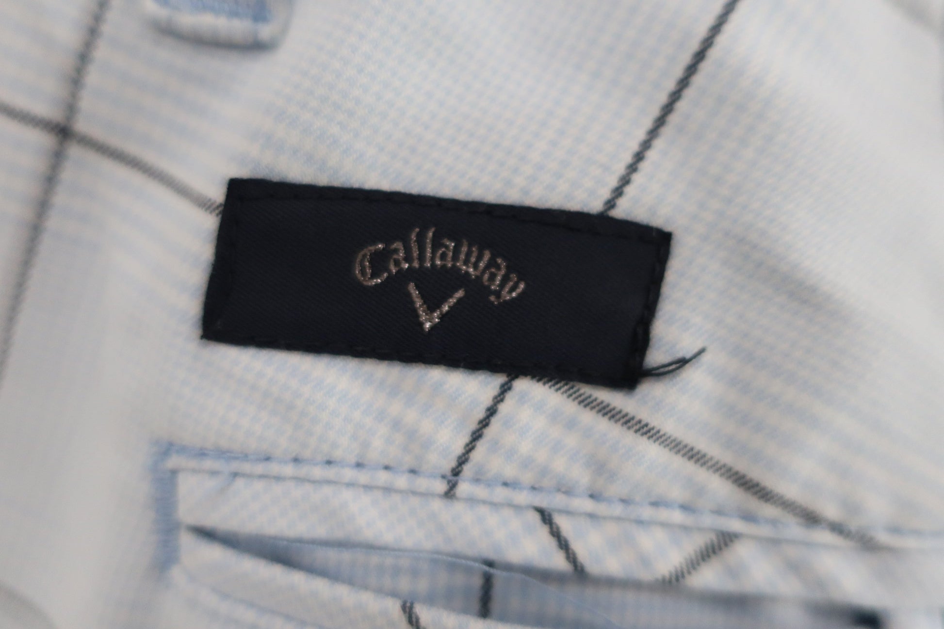 Callaway(キャロウェイ) パンツ 水色チェック柄 メンズ M 241-6120502 B-4