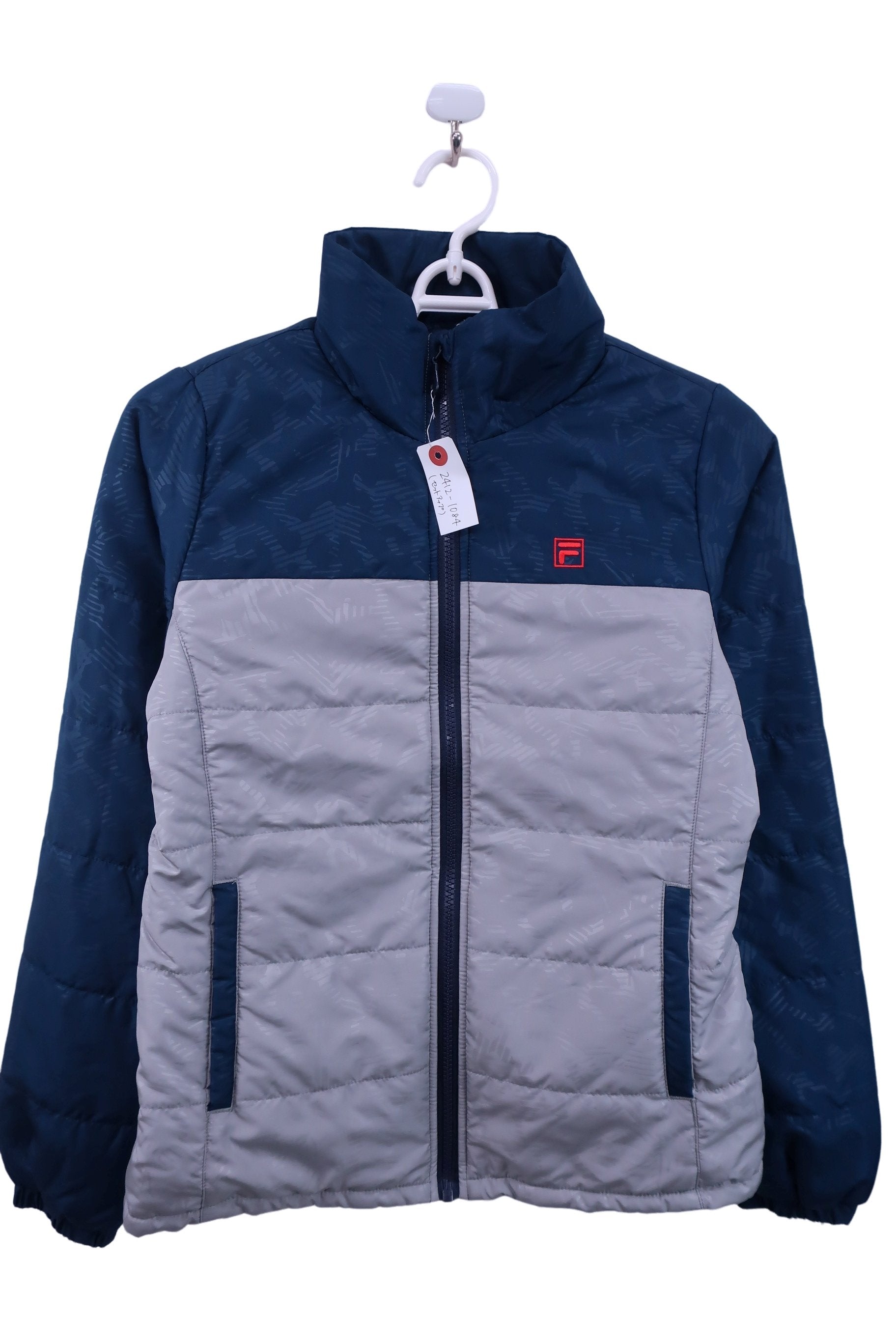 FILA GOLF(フィラゴルフ) ジャケットパンツ上下セット ネイビーグレー レディース M A-2
