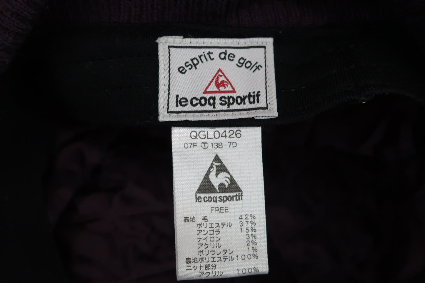 le coq sportif(ルコックスポルティフ) ハンティング帽 ピンク紫 レディース F A-9