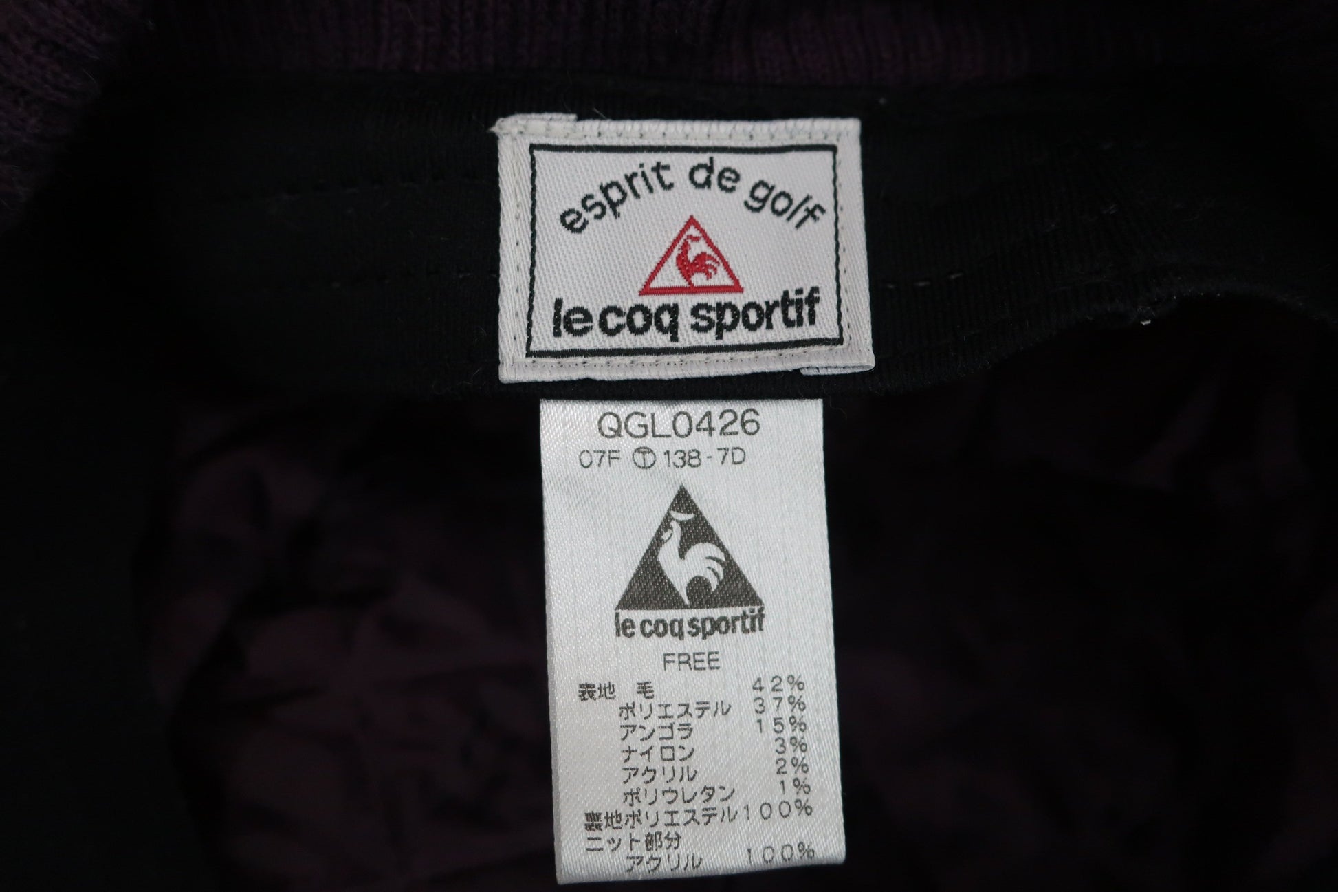 le coq sportif(ルコックスポルティフ) ハンティング帽 ピンク紫 レディース F A-9