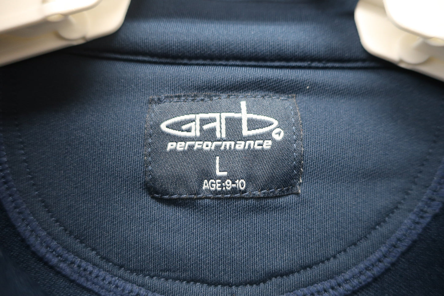 GARB(ガーブ) 長袖ジップアップシャツ ネイビー レディース L A