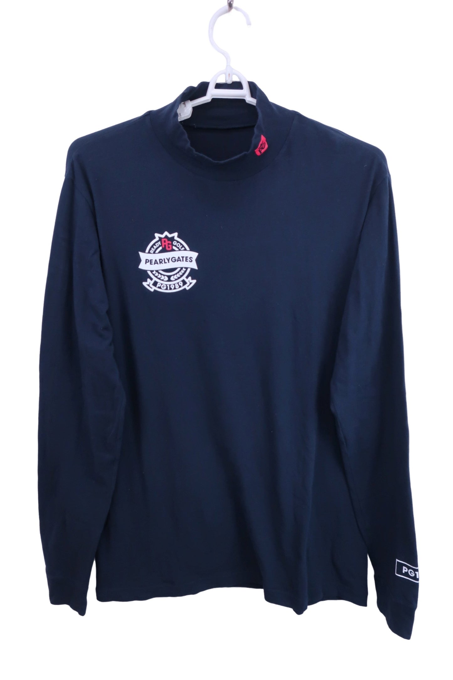 PEARLY GATES(パーリーゲイツ) 長袖モックネックシャツ ネイビー メンズ 6 053-9266801 B-1