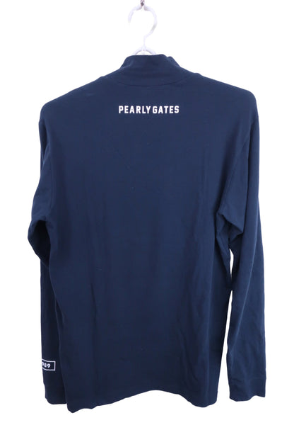 PEARLY GATES(パーリーゲイツ) 長袖モックネックシャツ ネイビー メンズ 6 053-9266801 B-6