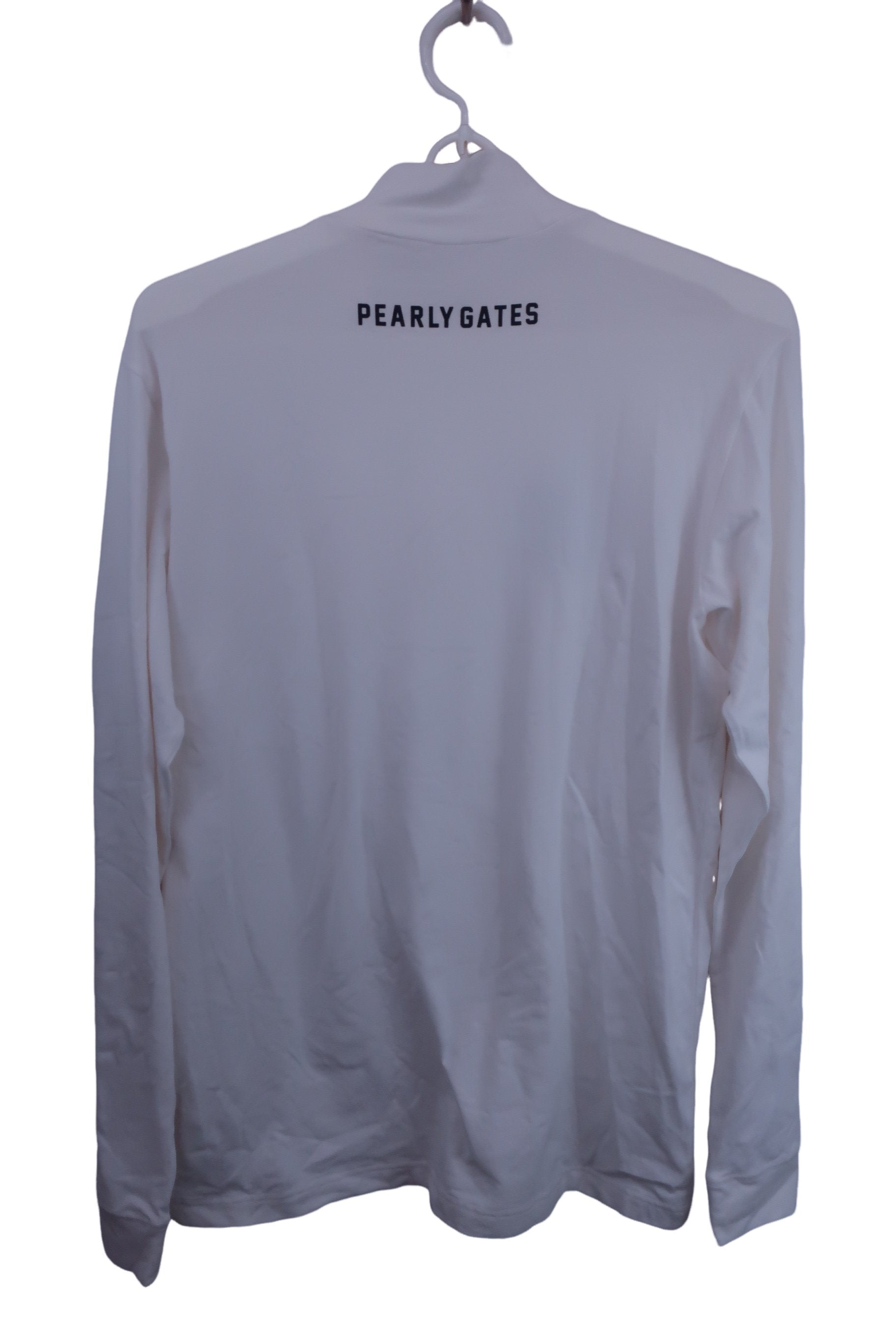 PEARLY GATES(パーリーゲイツ) 長袖モックネックシャツ 白 メンズ 6 053-9266801 A-6