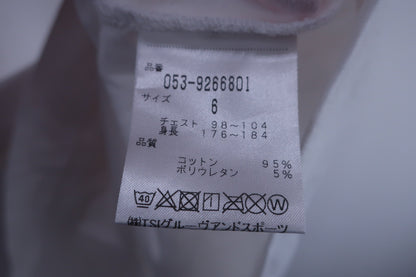 PEARLY GATES(パーリーゲイツ) 長袖モックネックシャツ 白 メンズ 6 053-9266801 A-8