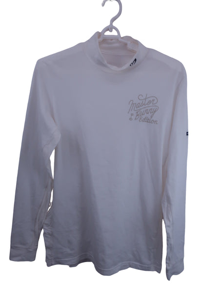 MASTER BUNNY EDITION(マスターバニーエディション) 長袖モックネックシャツ 白 メンズ 6 158-8166103 B-1