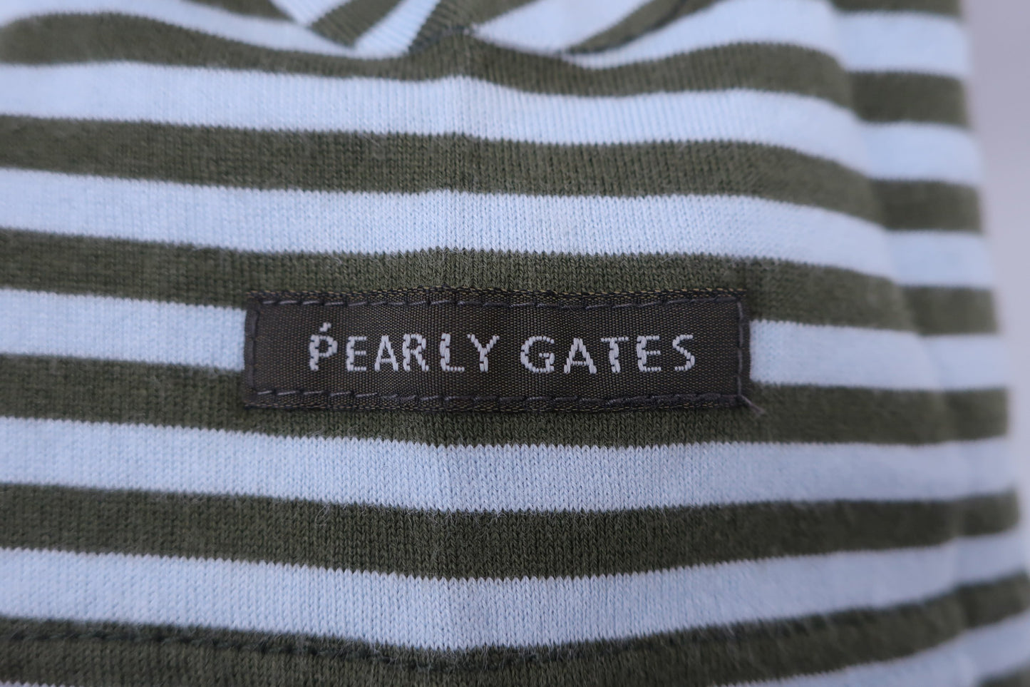 PEARLY GATES(パーリーゲイツ) ポロシャツ カーキ水色 メンズ 6 053-160470 A-2