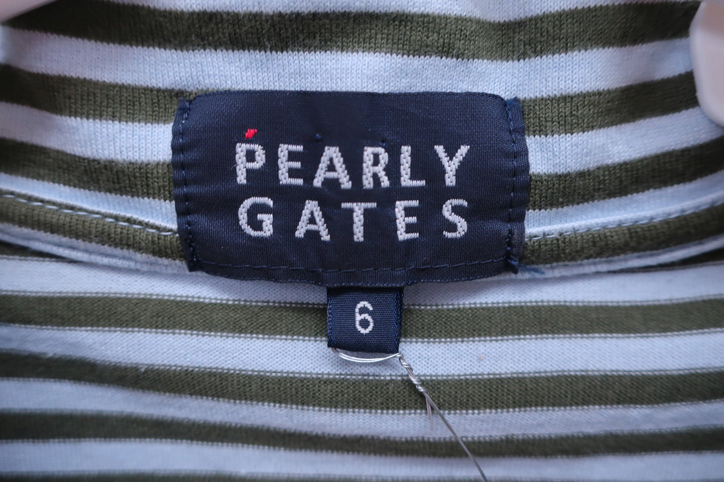PEARLY GATES(パーリーゲイツ) ポロシャツ カーキ水色 メンズ 6 053-160470 A-3