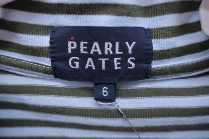PEARLY GATES(パーリーゲイツ) ポロシャツ カーキ水色 メンズ 6 053-160470 A-3