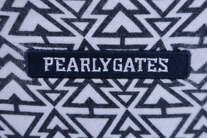 PEARLY GATES(パーリーゲイツ) 長袖モックネックシャツ 白黒総柄 メンズ 6 053-8266103 B-5