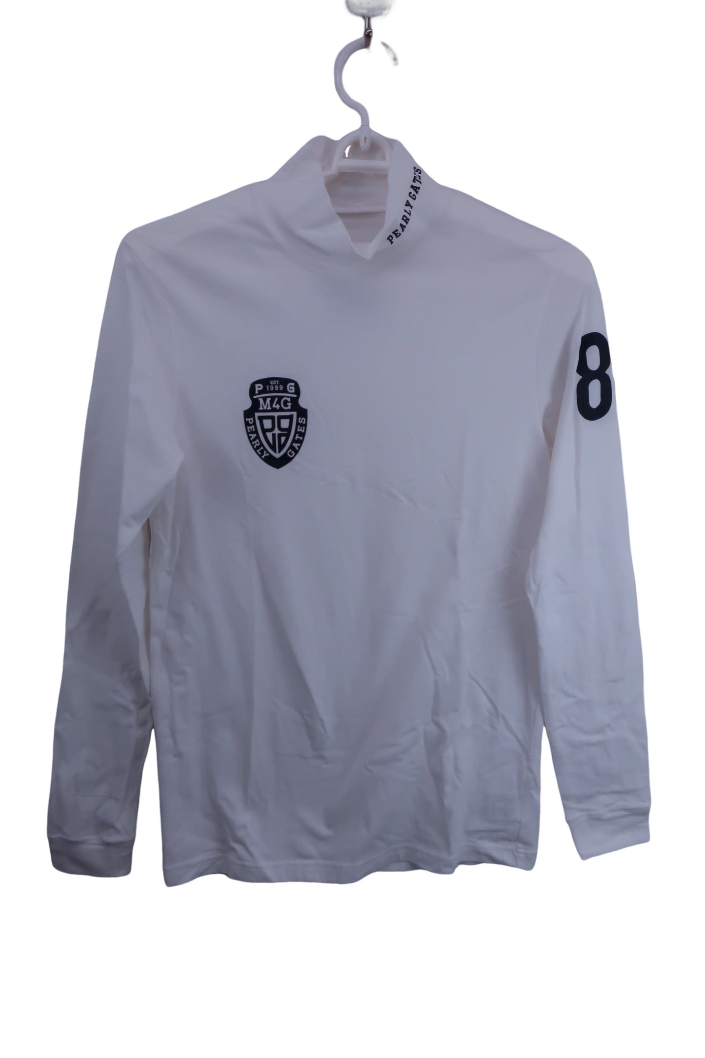 PEARLY GATES(パーリーゲイツ) 長袖モックネックシャツ 白 メンズ 6 053-7166121 A-1