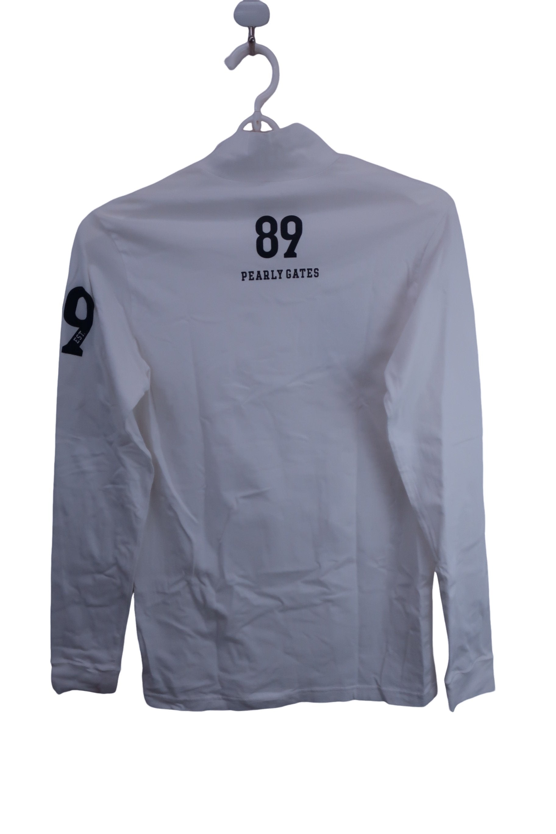 PEARLY GATES(パーリーゲイツ) 長袖モックネックシャツ 白 メンズ 6 053-7166121 A-5