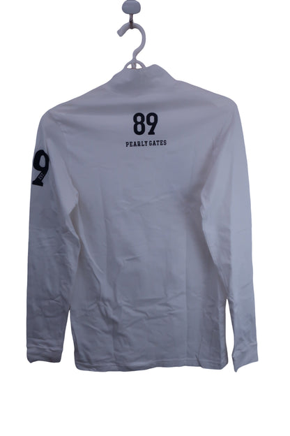 PEARLY GATES(パーリーゲイツ) 長袖モックネックシャツ 白 メンズ 6 053-7166121 A-5