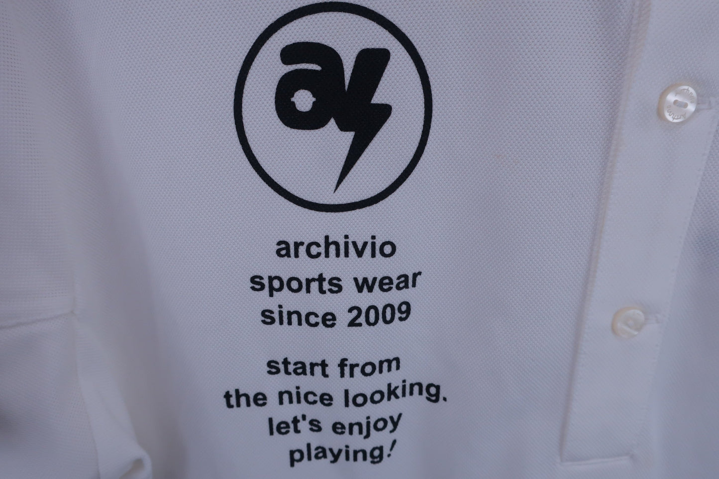 archivio(アルチビオ) ポロシャツ 白 メンズ 50 N-2