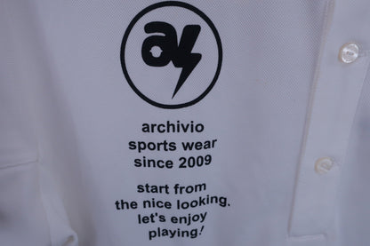 archivio(アルチビオ) ポロシャツ 白 メンズ 50 N-2