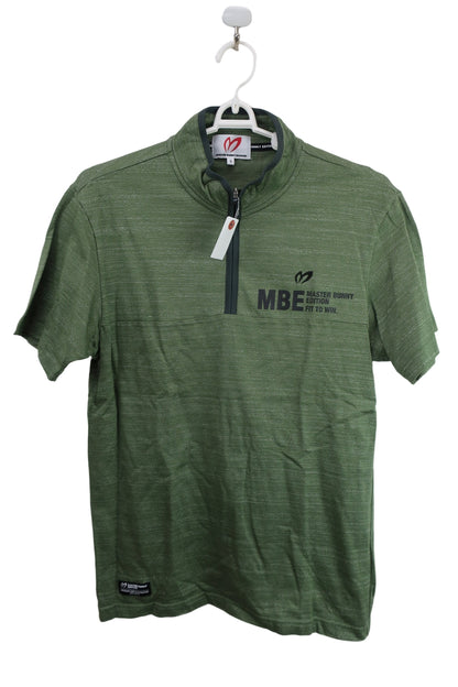 MASTER BUNNY EDITION(マスターバニーエディション) ハーフジップシャツ 緑 メンズ 6 758-0164401 A-1