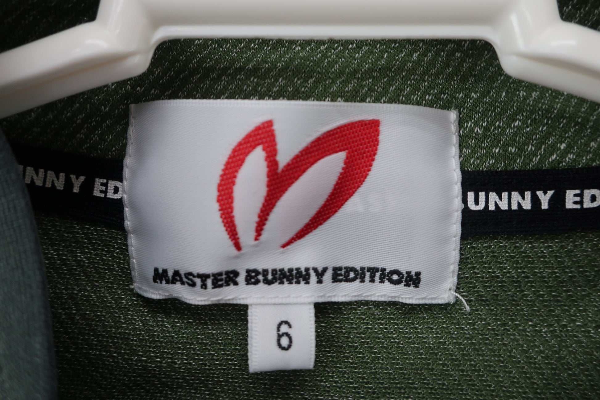 MASTER BUNNY EDITION(マスターバニーエディション) ハーフジップシャツ 緑 メンズ 6 758-0164401 A-4