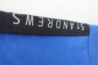 St ANDREWS(セントアンドリュース) 長袖モックネックシャツ 青 メンズ LL A-4