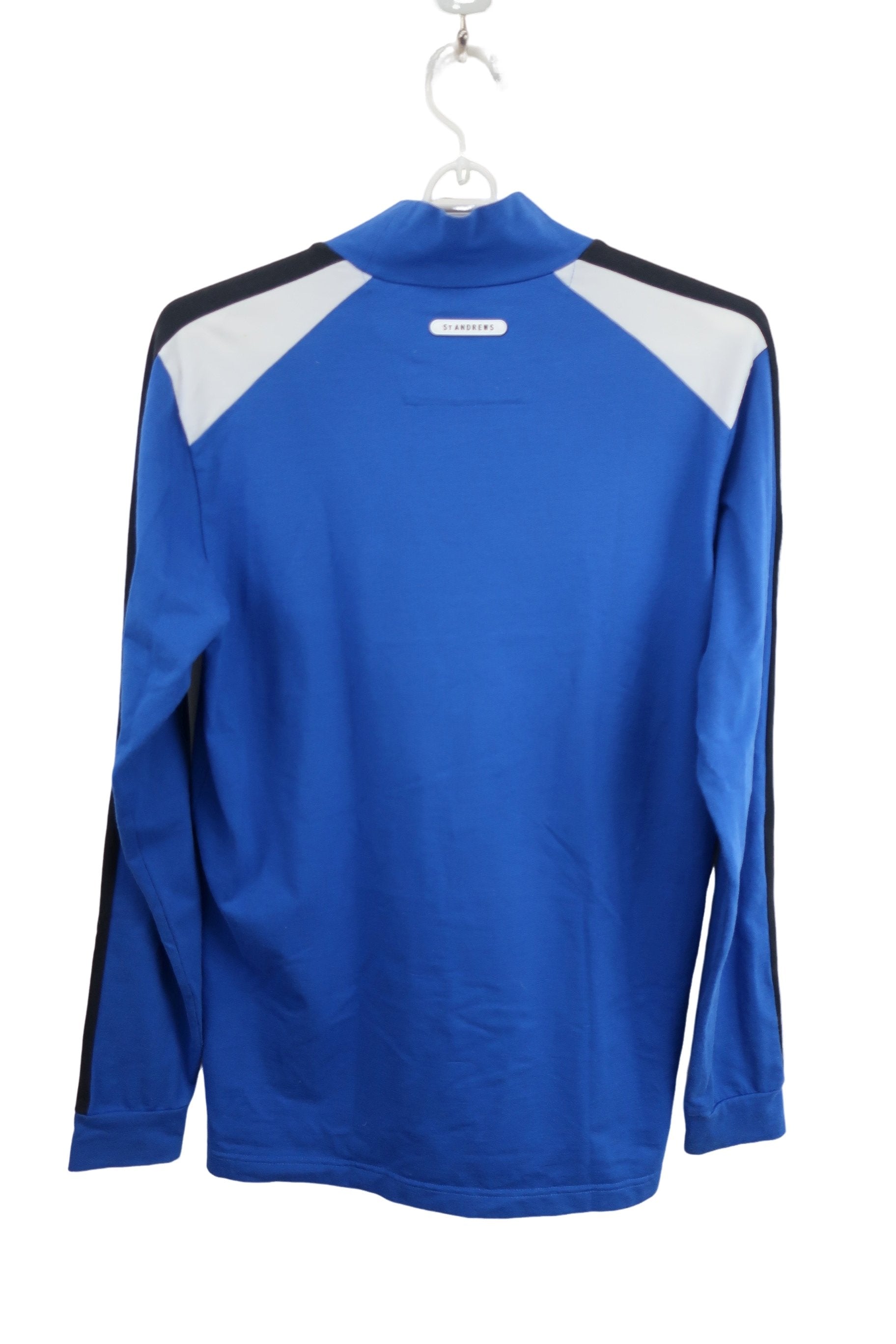 St ANDREWS(セントアンドリュース) 長袖モックネックシャツ 青 メンズ LL A-5