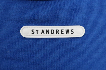 St ANDREWS(セントアンドリュース) 長袖モックネックシャツ 青 メンズ LL A-6