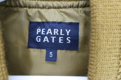 PEARLY GATES(パーリーゲイツ) ダウンベスト 黄土色 メンズ 5 053-258933 A-4