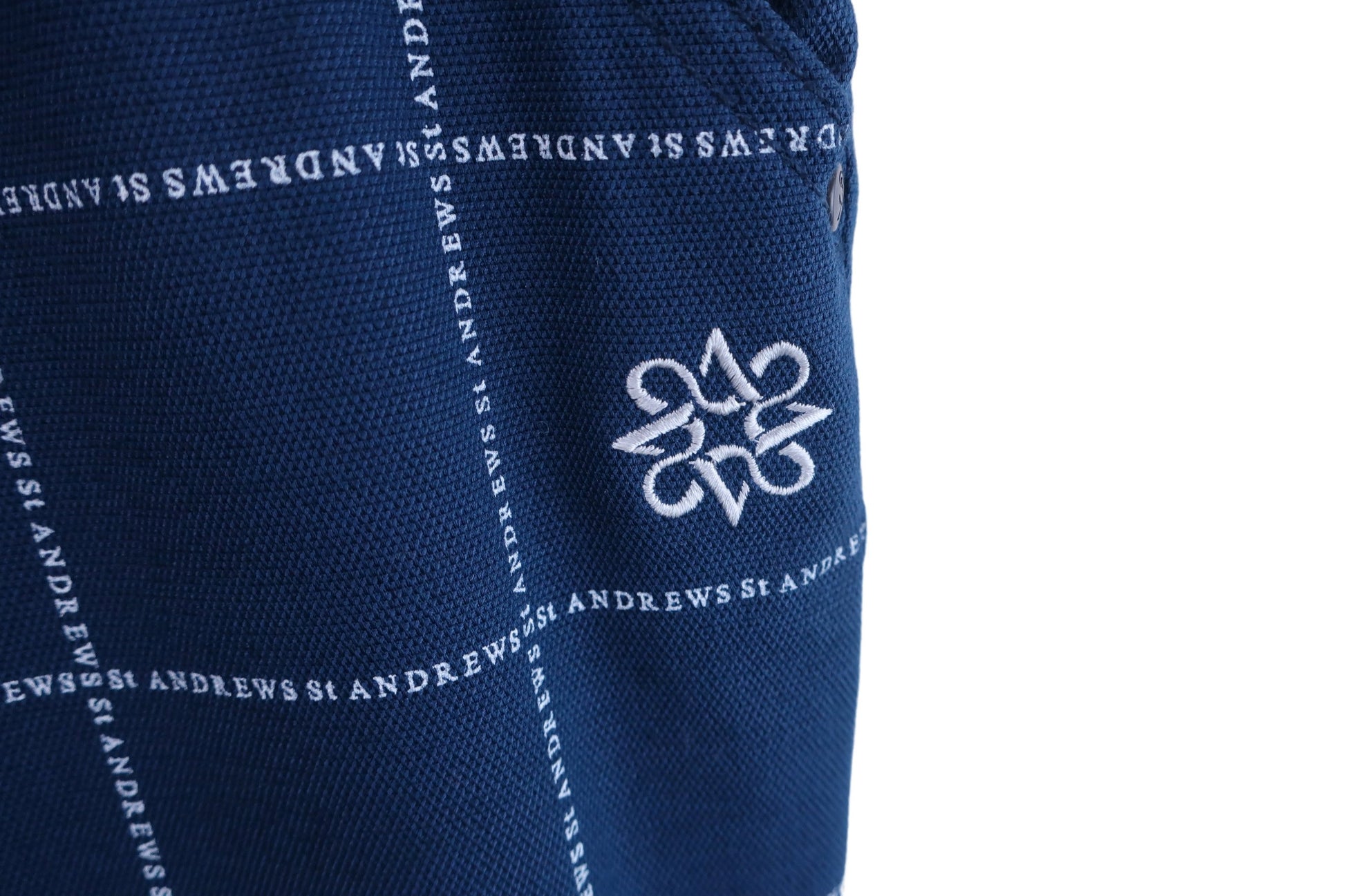 St ANDREWS(セントアンドリュース) パンツ ネイビー白ロゴ文字柄 メンズ LL 042-0131453 A-4