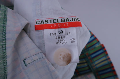CASTELBAJAC(カステルバジャック) パンツ 緑系総柄 メンズ 50 A-6