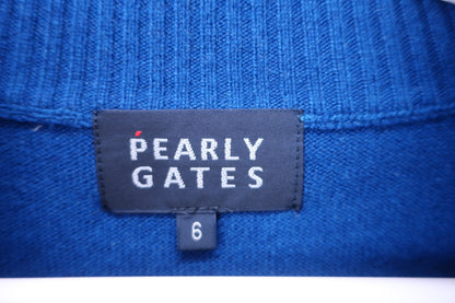 PEARLY GATES(パーリーゲイツ) ハーフジップセーター 青 メンズ 6 053-8170195 A-3