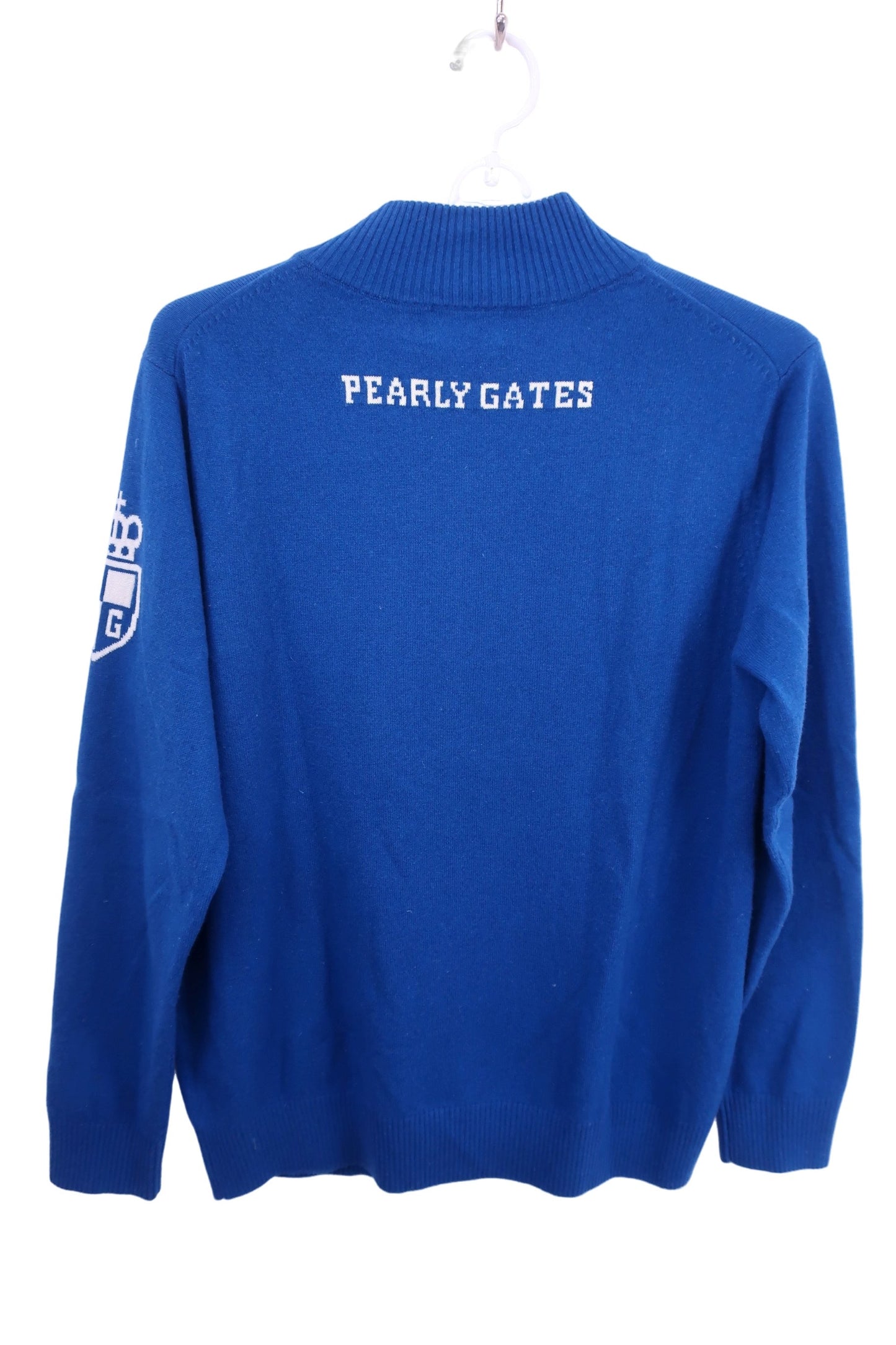 PEARLY GATES(パーリーゲイツ) ハーフジップセーター 青 メンズ 6 053-8170195 A-5