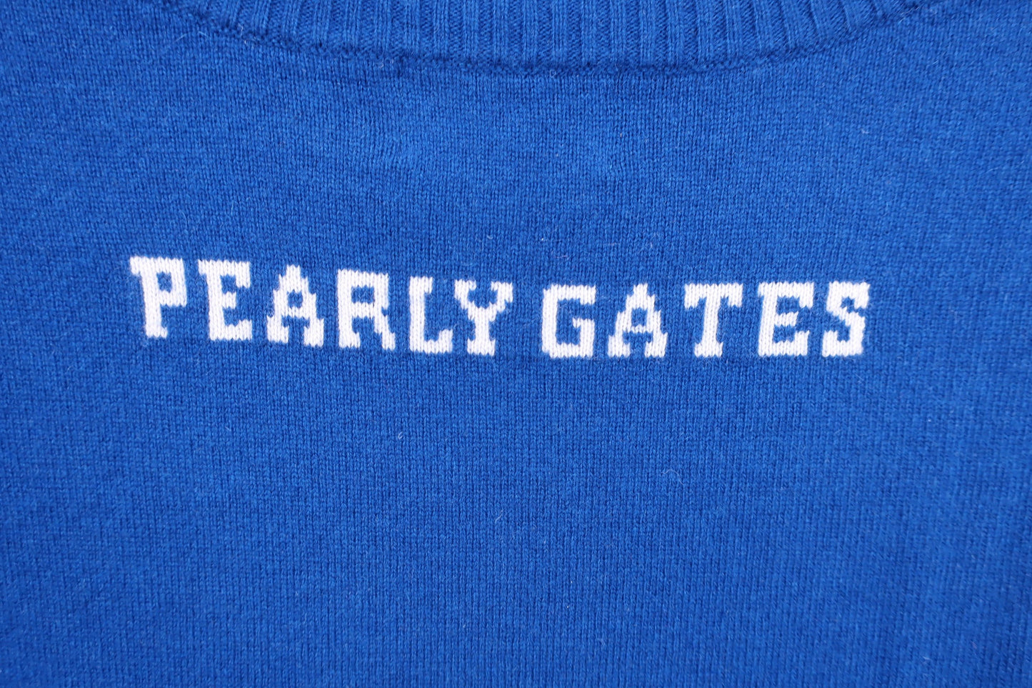 PEARLY GATES(パーリーゲイツ) ハーフジップセーター 青 メンズ 6 053-8170195 A-6