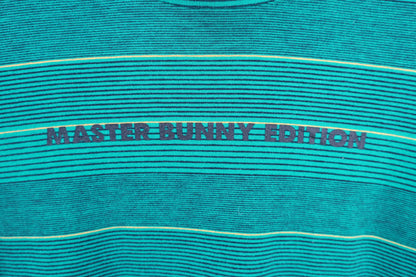 MASTER BUNNY EDITION(マスターバニーエディション) 長袖ハイネックシャツ 緑ボーダー メンズ 5 158-266003 A-3